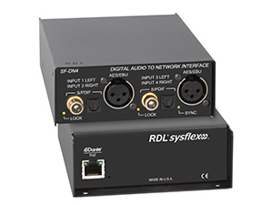 Convert AES/EBU or S/PDIF Digital Audio to Dante Network Audio